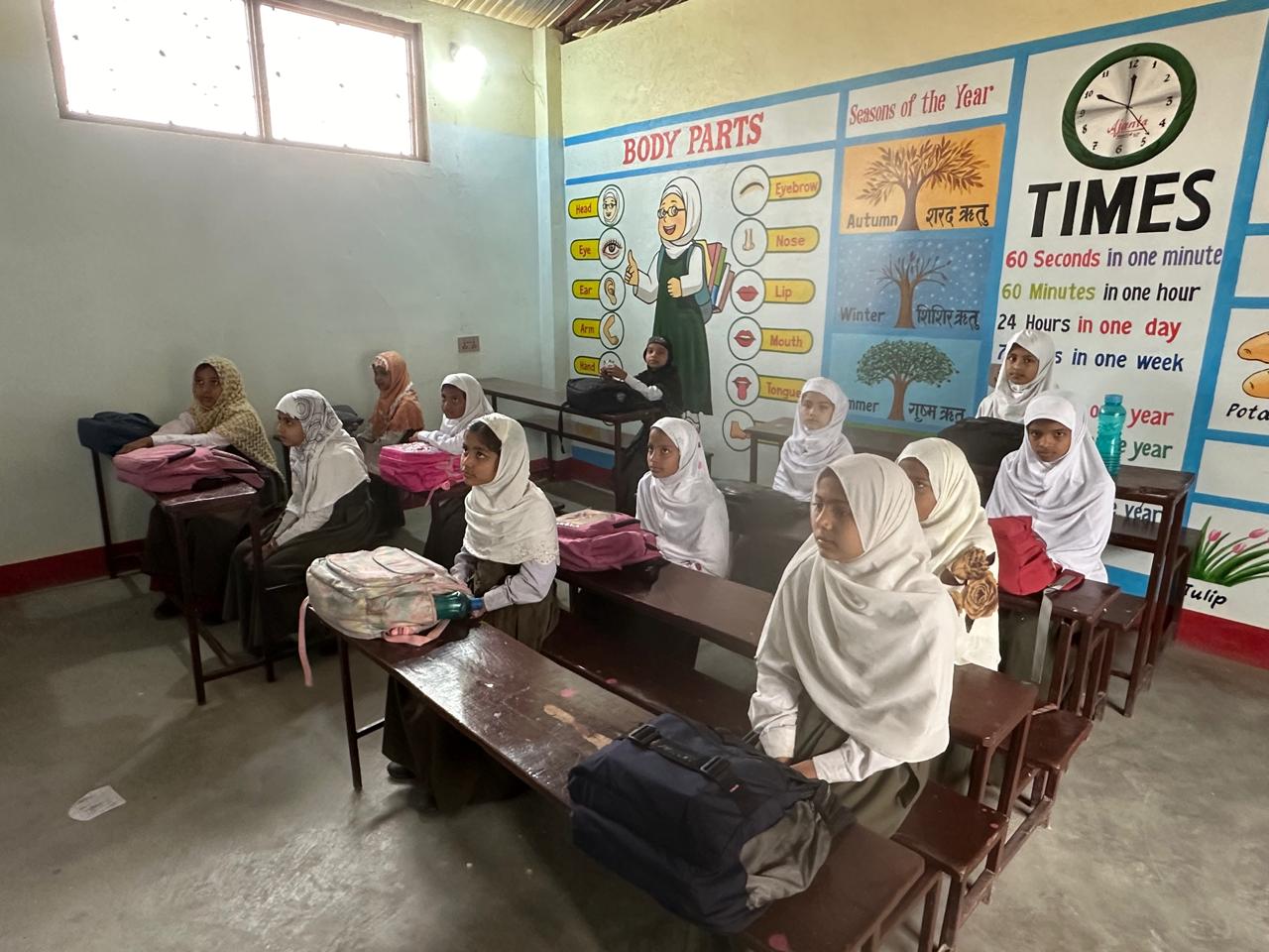 Students inside Iqra Academy Classroom
