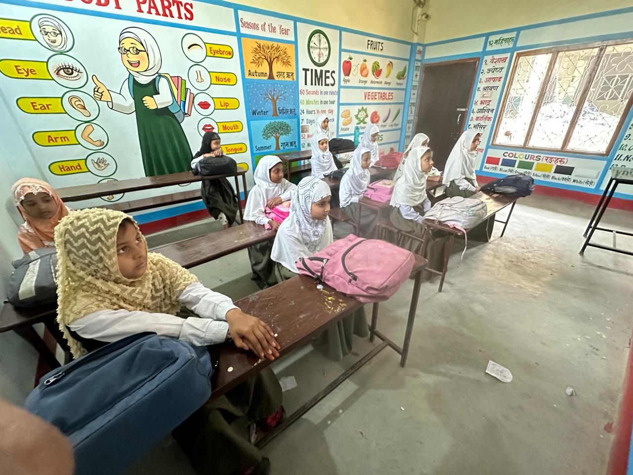 Students inside Iqra Academy Classroom
